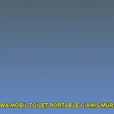 sewa mobil toilet portable ciamis murah